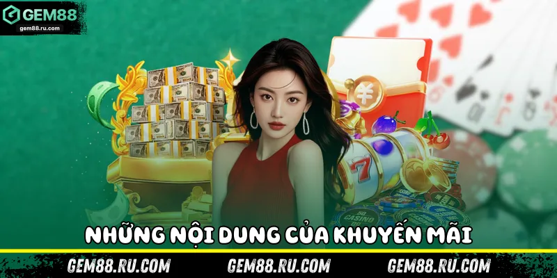 Những nội dung của khuyến mãi
